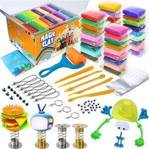 Modeling Clay Kit - 36 Colors Air Dry Magic Clay, DIY Clay with Sculpting Tools